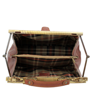 bupell Arzttasche Davide aus zertifiziertem pflanzlich gegerbten Leder - Handgemacht in Italien