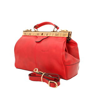 bupell Arzttasche Davide aus zertifiziertem pflanzlich gegerbten Leder - Handgemacht in Italien