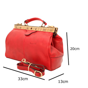 bupell Arzttasche Davide aus zertifiziertem pflanzlich gegerbten Leder - Handgemacht in Italien