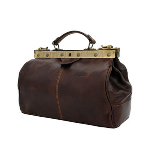 bupell Arzttasche Davide aus zertifiziertem pflanzlich gegerbten Leder - Handgemacht in Italien