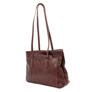 bupell Schultertasche Vittoria aus pflanzlich gegerbten Leder - Handgemacht in Italien