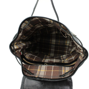 bupell Rucksack Violetta Piccolo aus pflanzlich gegerbten Leder - Handgemacht in Italien