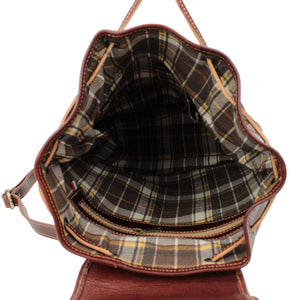 bupell Leder Handtaschenrucksack