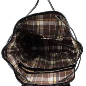 bupell Leder Handtaschenrucksack