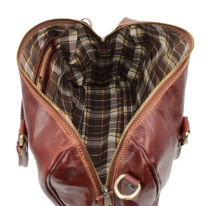 bupell Henkeltasche Gabriella aus pflanzlich gegerbten Leder - Handgemacht in Italien