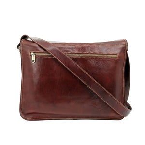 bupell Messenger Eugenio Piccolo aus pflanzlich gegerbten Leder - Handgemacht in Italien