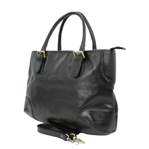 bupell Shopper/Schultertasche Mira aus pflanzlich gegerbten Leder - Handgemacht in Italien