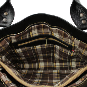 bupell Shopper/Schultertasche Morena aus pflanzlich gegerbten Leder - Handgemacht in Italien