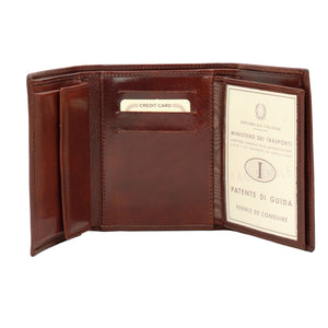 bupell Geldbörse Vera aus pflanzlich gegerbten Leder - Handgemacht in Italien