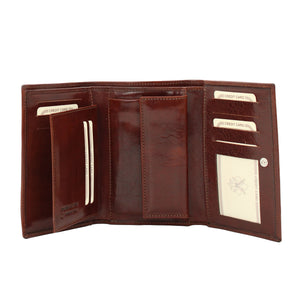 bupell Geldbörse Serena aus pflanzlich gegerbten Leder - Handgemacht in Italien