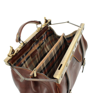 bupell Arzttasche Vico aus zertifiziertem pflanzlich gegerbten Leder - Handgemacht in Italien