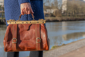bupell Arzttasche Vico aus zertifiziertem pflanzlich gegerbten Leder - Handgemacht in Italien