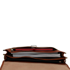 bupell Aktentasche Bosco aus zertifiziertem pflanzlich gegerbten Leder - Handgemacht in Italien